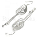 Sterling Silver 02.183.0030 Long Earring, Polished Finish, Rhodium Tone