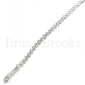 Sterling Silver 03.286.0001.08 Fancy Bracelet, with White Cubic Zirconia, Polished Finish, Rhodium Tone