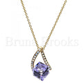 Rhodium Plated Fancy Necklace, with Swarovski Crystals, Rhodium Tone