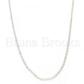 Bruna Brooks Sterling Silver 04.203.0005.1.18 Basic Necklace, Rolo Design, Polished Finish,