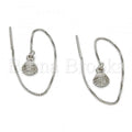 Sterling Silver 02.290.0003 Threader Earring, Polished Finish, Rhodium Tone