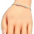 Sterling Silver 03.336.0011.07 Fancy Bracelet, with White Micro Pave, Polished Finish, Rhodium Tone